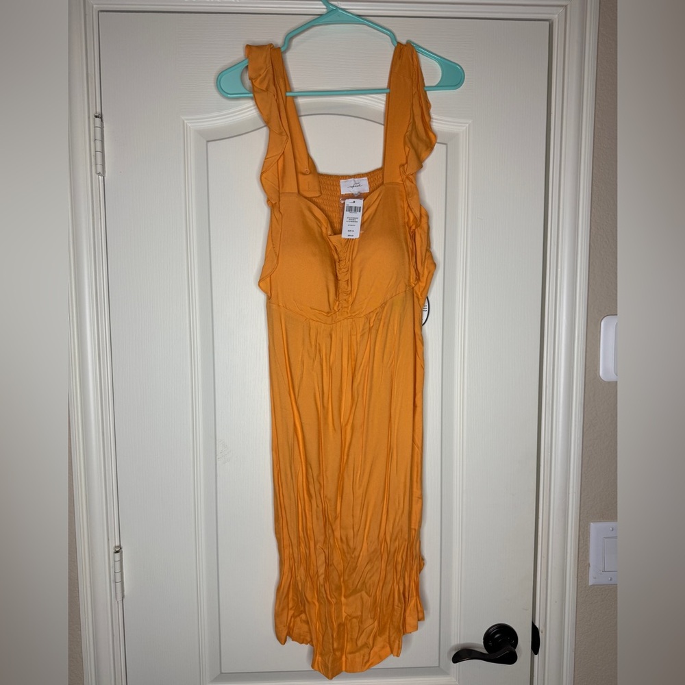 Soma Orange Midi Dress